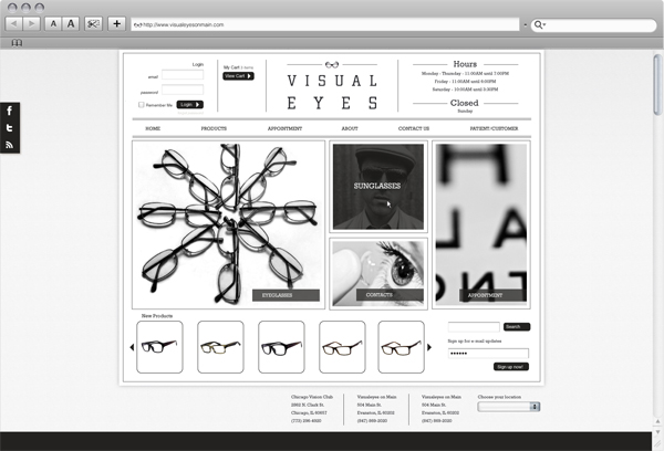 Visual Eyes web design
