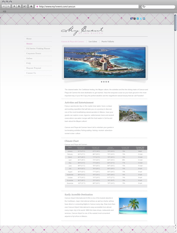 My Event Site Design